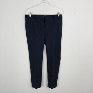 Ann Taylor 8P Petite Black White Polka Dot Trouser Pants Cropped Office Work